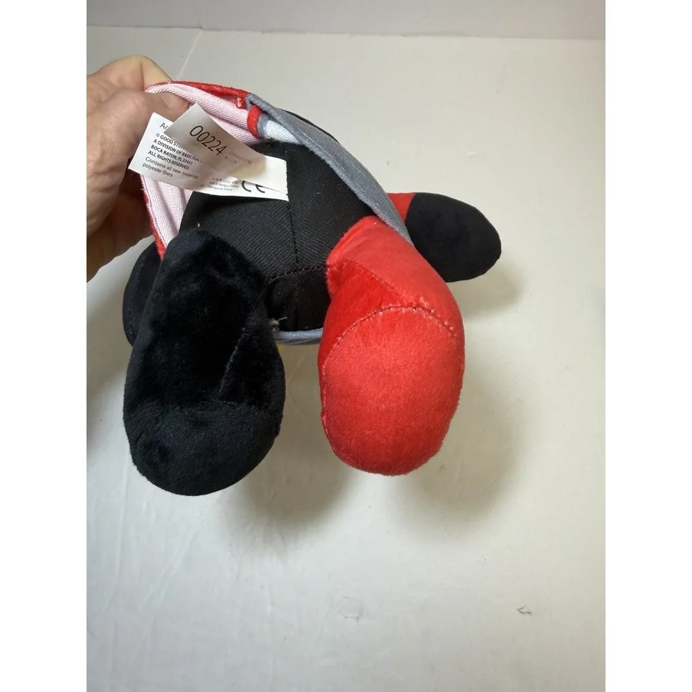 Plague Doctor Jester Red Black Plush Doll 8